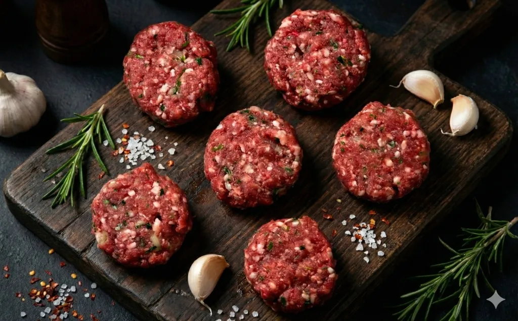 קבב בקר על הגריל