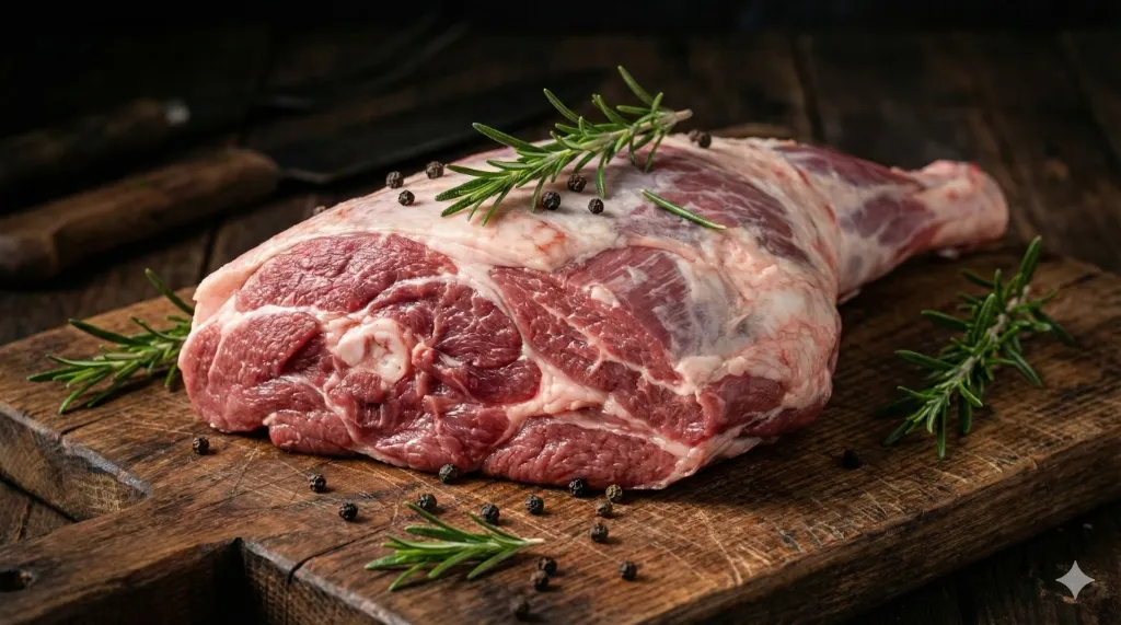 כתף טלה צלויה בתנור