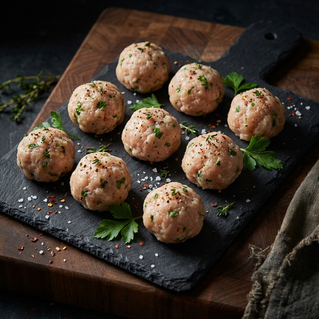 קציצות עוף עגולות